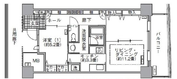 アクティ汐留の物件間取画像